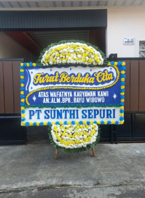 Papan Bunga Duka di Janten